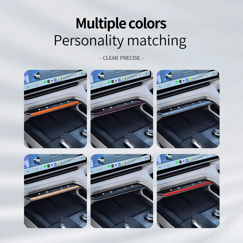 

For ZEEKR 001 2026 001Max 001 Ultra Italian Suede Car Central Control Button Decorative Stickers Anti-Scratch Interior Accessory