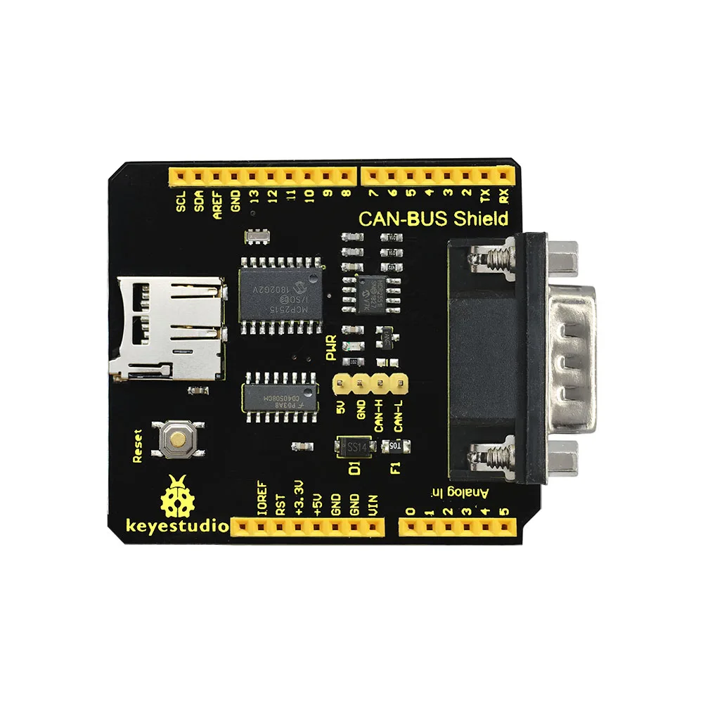 Nowy układ Keyestudio CAN-BUS MCP2515 z gniazdem SD dla Arduino UNO R3/pudełko upominkowe