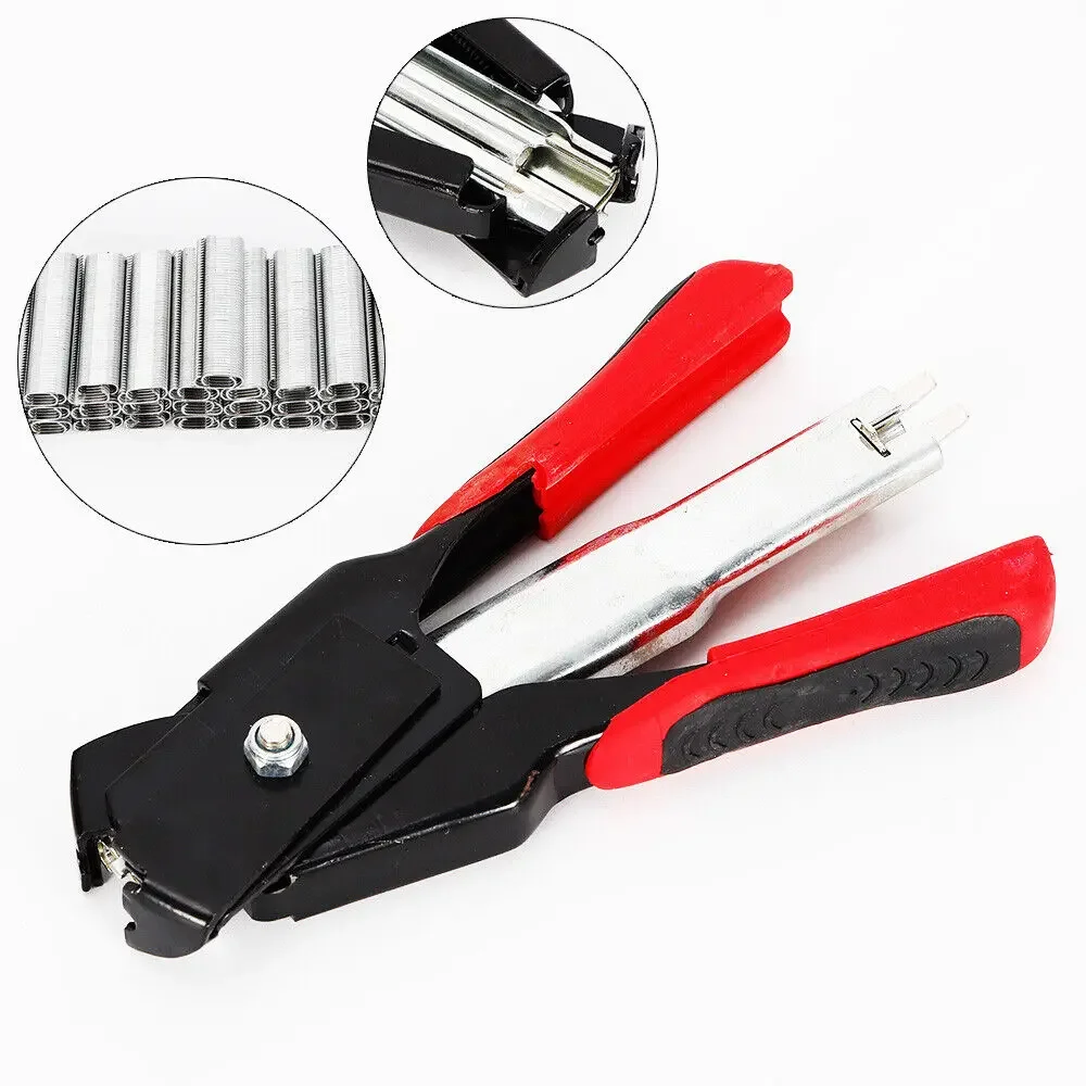 

Hog Ring Pliers Kit 2500* C Clips Hog Rings Tool for Seat Cover Sofa Upholstery Mattress Repair Professional Tool