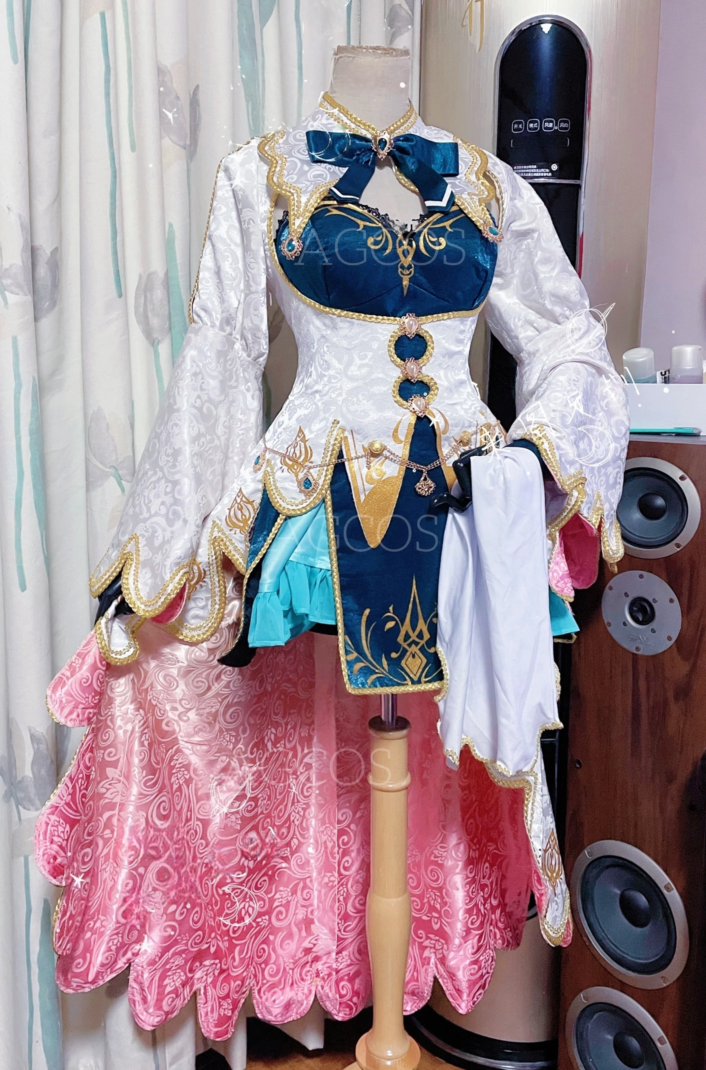 AGCOS Customized Hololive Cosplay Holoen Ceres Fauna Cosplay Costume Dress Halloween Uniforms Custom Size Cosplay