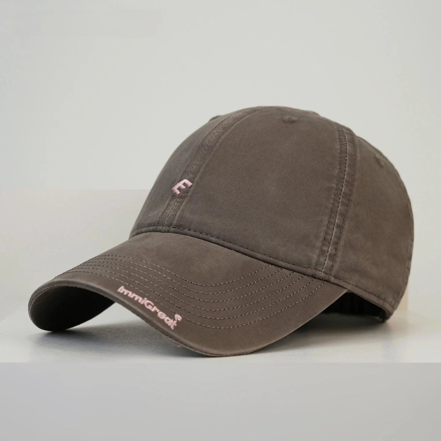 monstar-large-size-wide-brim-sun-protection-baseball-caps-unisex-simple-big-head-face-slimming-sports-duckbill-caps
