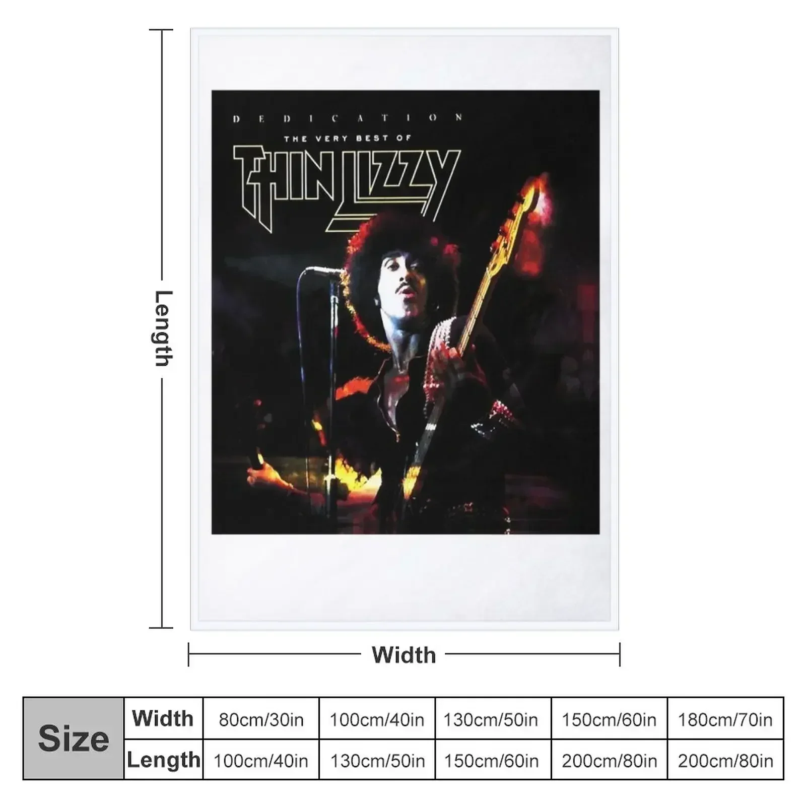 thin lizzy Love YouFunny Throw Blanket couch cozy soft plush fuzzy picnic outdoor blanket