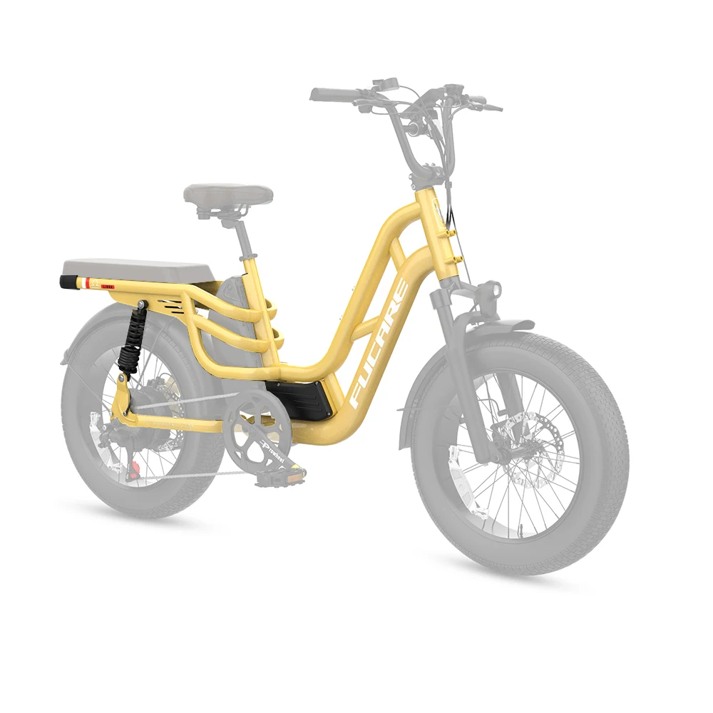 

Grey 20 Inch 6061 Aluminium Alloy 190mm Drop Out 400LBS Loading Capacity Fat Tire Electric Bike Step-Through Frame