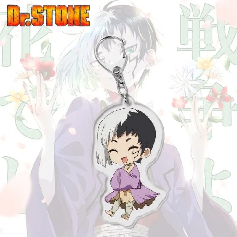 Dr.STONE Ishigami Senkuu Gen Asagiri Secondary Creative Acrylic Keychain Animation Peripheral Cartoon Decoration Pendant Gift - view 3