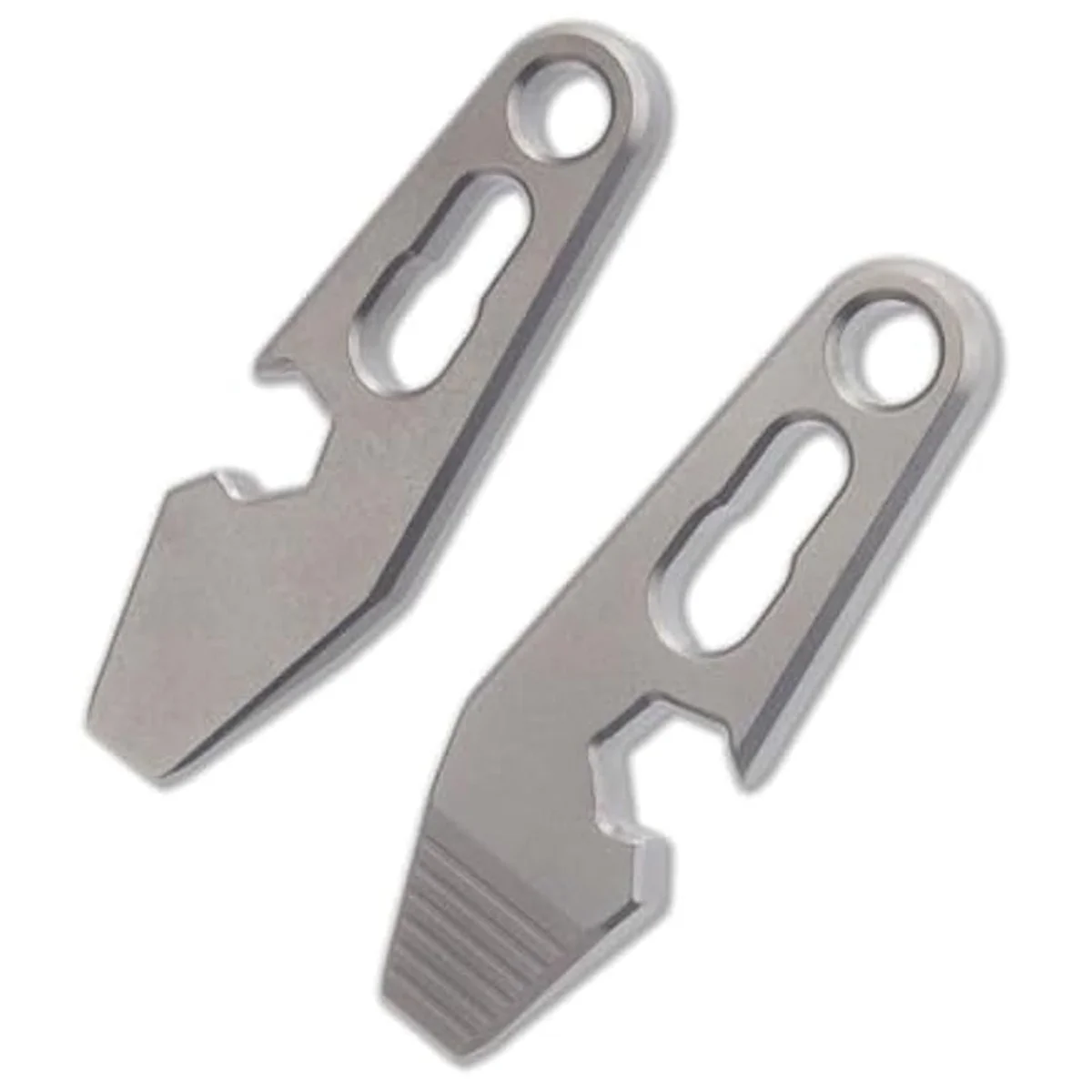 2Pcs/Set Mini Titanium Pry Bar Tool, Pocket Pry Bar, Small Prybar Keychain Multitool Bottle Box Opener Tool