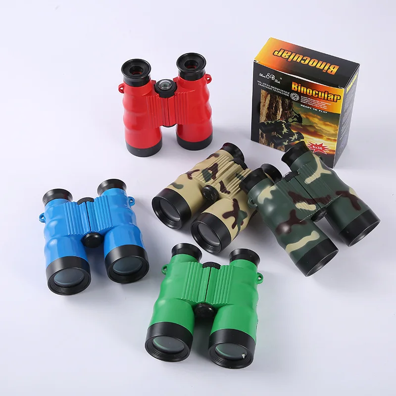 Children's Toy Telescope Student Portable Outdoor Toy Telescope, Anti Slip Upgraded Solid Color Binoculars