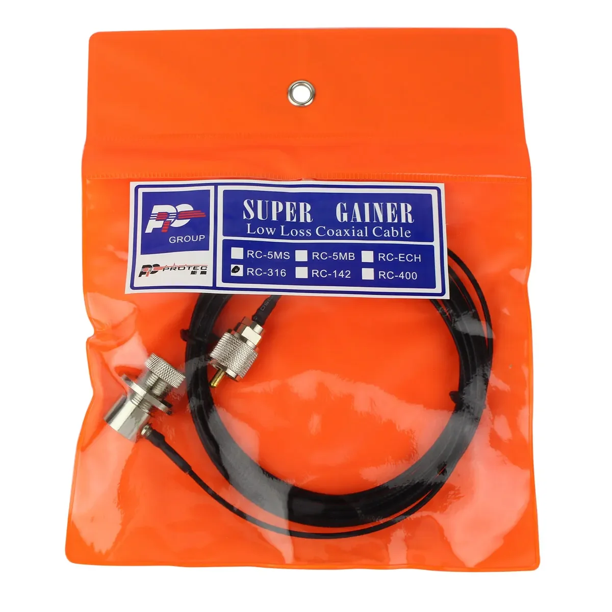 Nagoya RC-316 Low Loss Coaxial Extension Cable 5meter PL259 To SO239 Double Shielded Black Feeder Line for Mobile Radio Antenna
