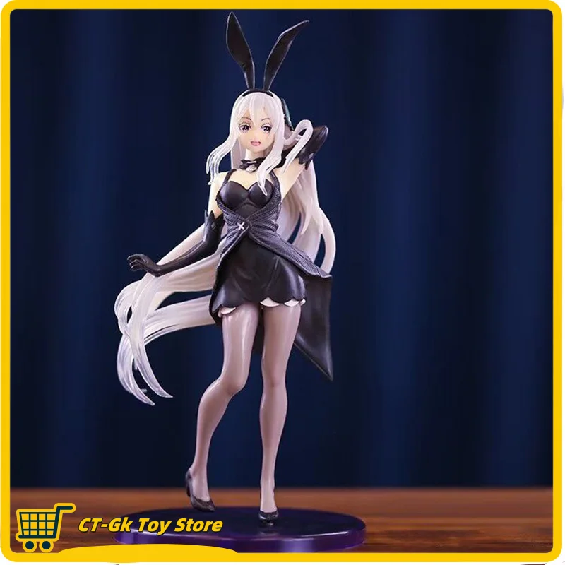 

21cm Gal Bunny Girl Echidna Action Figures Model Anime Re Zero Starting Life In Another World Gk Women'S Solid Figures Ornament