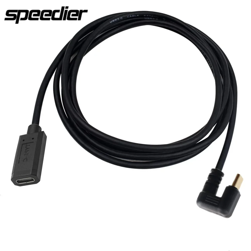 

Gold-Plated Male To Female 10Gbps 4K 60Hz USB 3.1 Type-C Charging Data Cable U-Shaped Elbow Vehicular Connection Cable