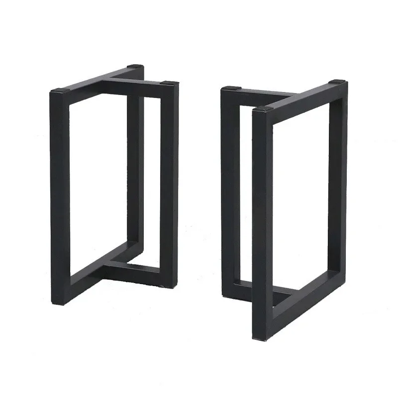 Wrought iron table legs T-bracket Large board feet Coffee frame Rock slab Dining table Corner legs