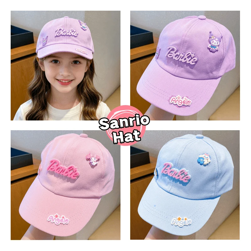Sanrio Fashion Trend Cute Cartoon Children Duck Tongue Baseball Cap Outdoor Sun Protection Personality Design Snapback Hat Gift