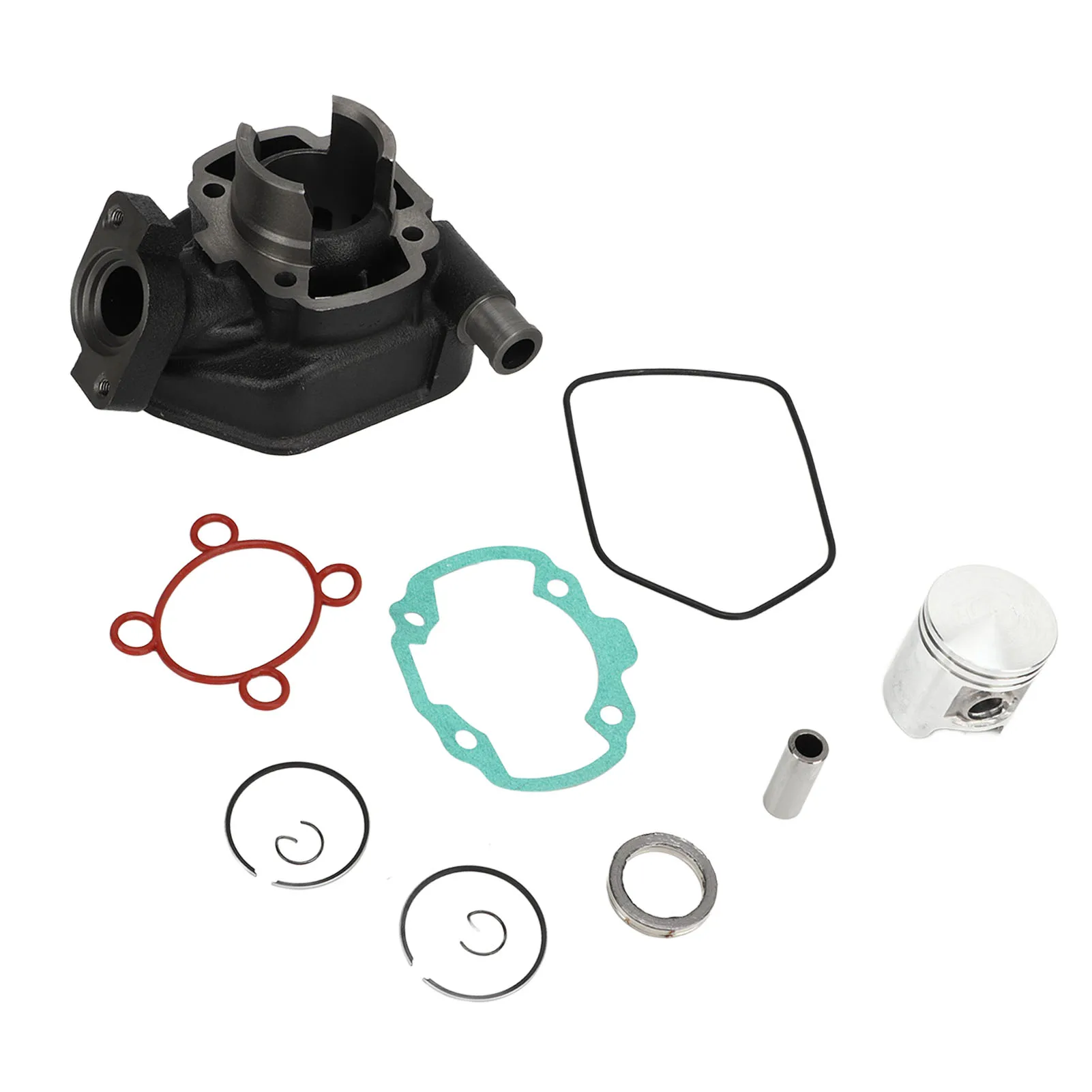 

50cc Engine Piston Cylinder Kit 40mm Diameter - Gasket Ring Set Replacement for Peugeot Speedfight 3/4 2 Stroke