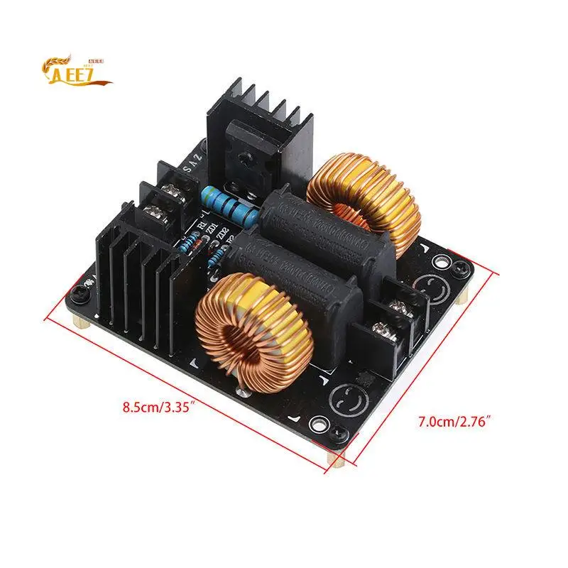 

AEE7-1000W 20A ZVS Модуль катушки индукционного нагрева низкого напряжения Нагреватель водителя обратного хода