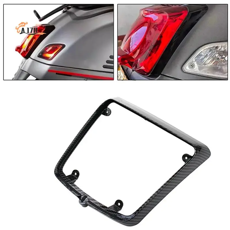 

A17R-Motorcycle Replacement Accessories Taillight Cover Tail Lamp Protector Guard Frame For VESPA GTS300 GTV300 GT60(B)