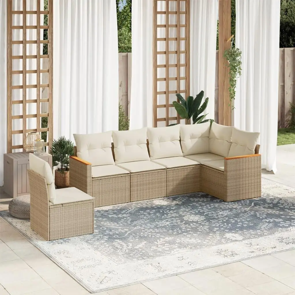 

Beige Cream White Outdoor Garden Sofa Set Comfortable and Stylish Patio Furniture