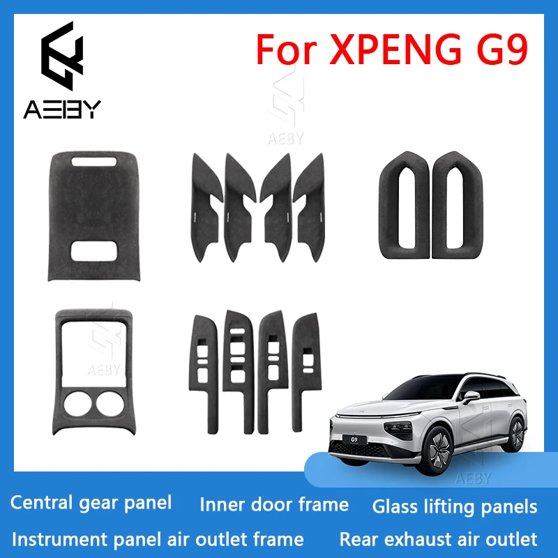 

Центральная панель переключения AEBY для XPENG G9 2022-2025, внутренняя дверная рама, клапан, меховое стекло, подъемник, модификация, аксессуары для интерьера