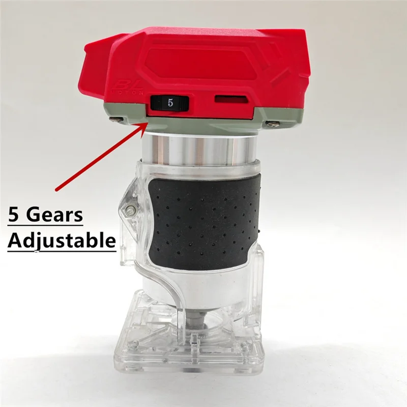 

ABGH-For 18V Battery Electric Trimmer Brushless Woodworking Machine For Wood Router Milling Slotting Tool