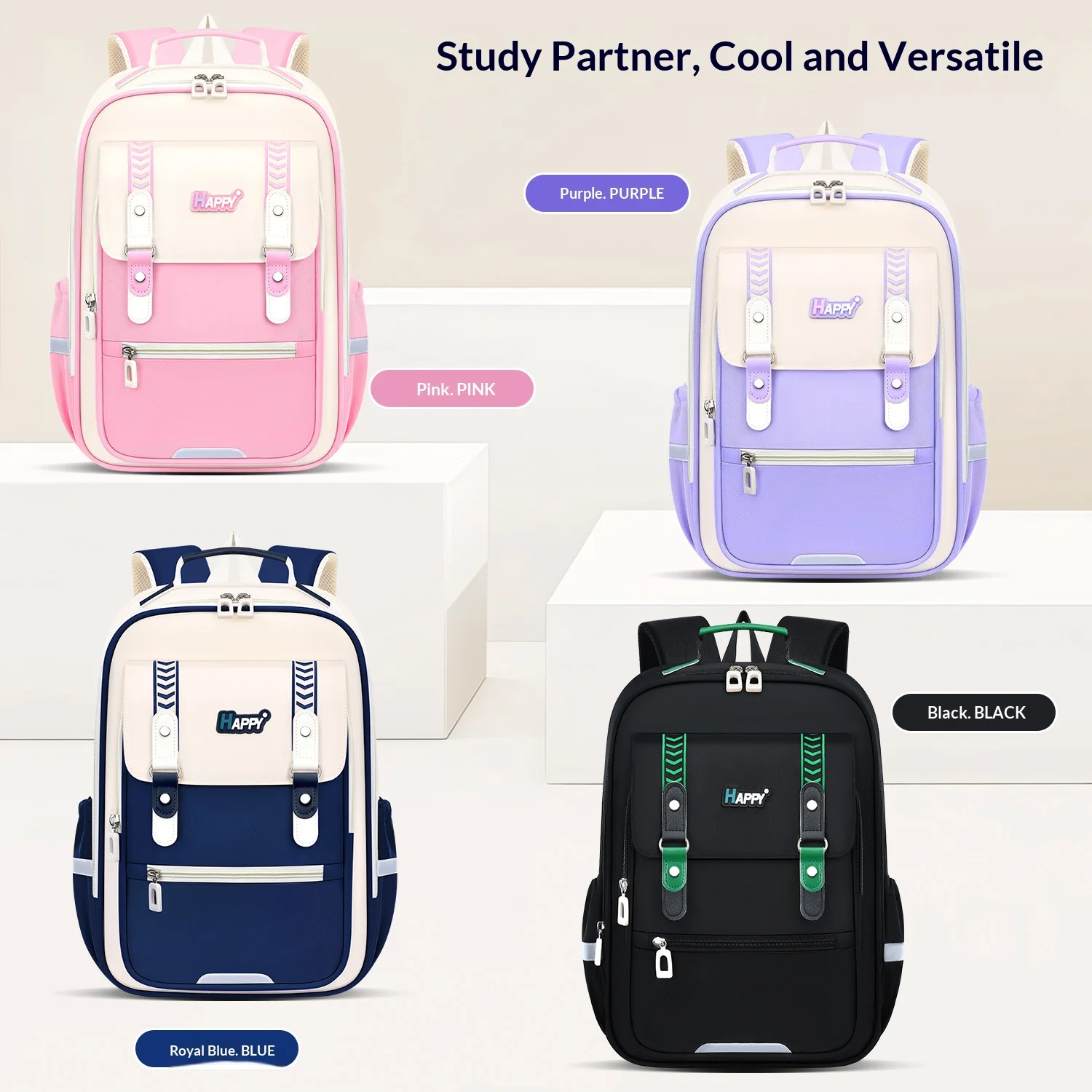 Lightweight backpack for students to reduce burden, spine protection backpack for boys, girls, and children