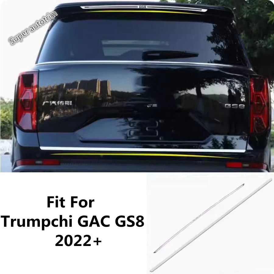 

Auto Rear Trunk Accent Cover Tail Gate Mouding Trim Back Boot Door Strip For Trumpchi GAC GS8 2022 2023 Stainless Accessories