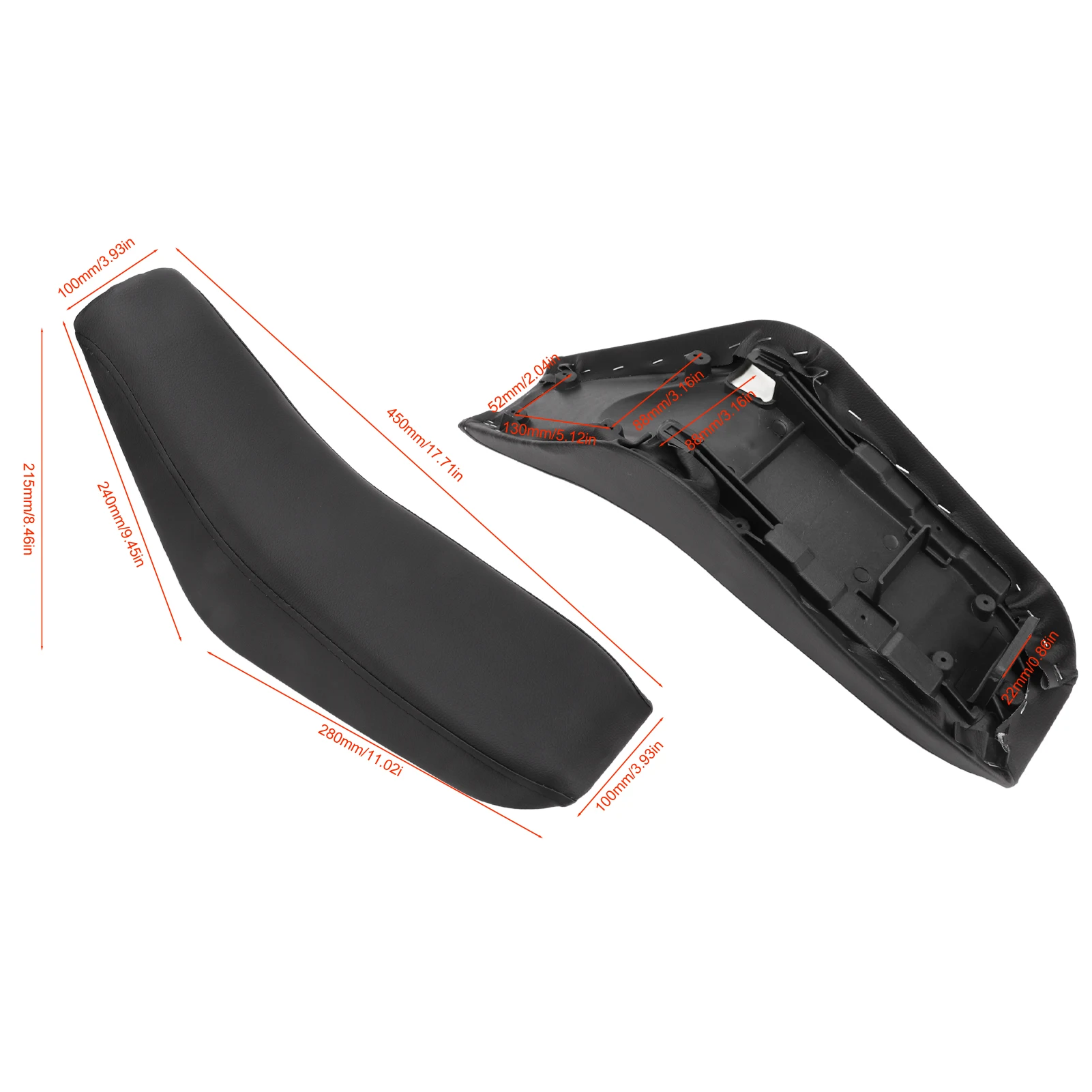 الترابية غطاء مقعد الدراجة دراجة نارية لينة رغوة غطاء مقعد وسادة ل CRF50 XR50 50cc ‐ 160cc حفرة الترابية درب الدراجة دراجة الطرق غير الممهدة غطاء مقعد #4