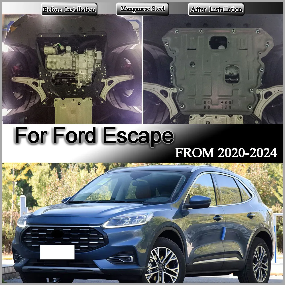 Für Ford Escape 2020-2024 2.0T Motorschutzplatte Spritzschutzblech Kotflügelabdeckung Schmutzfänger Hochwertigerer Schmutzschutz
