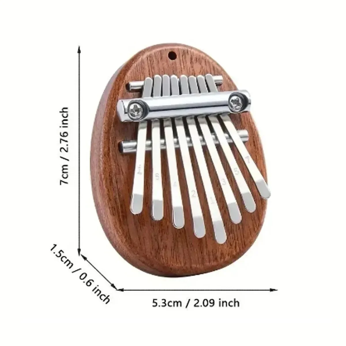 8-toetsen mini houten Kalimba speelgoed muziekinstrument prachtige vingerduim piano marimba muzikaal leren en onderwijs hanger cadeau