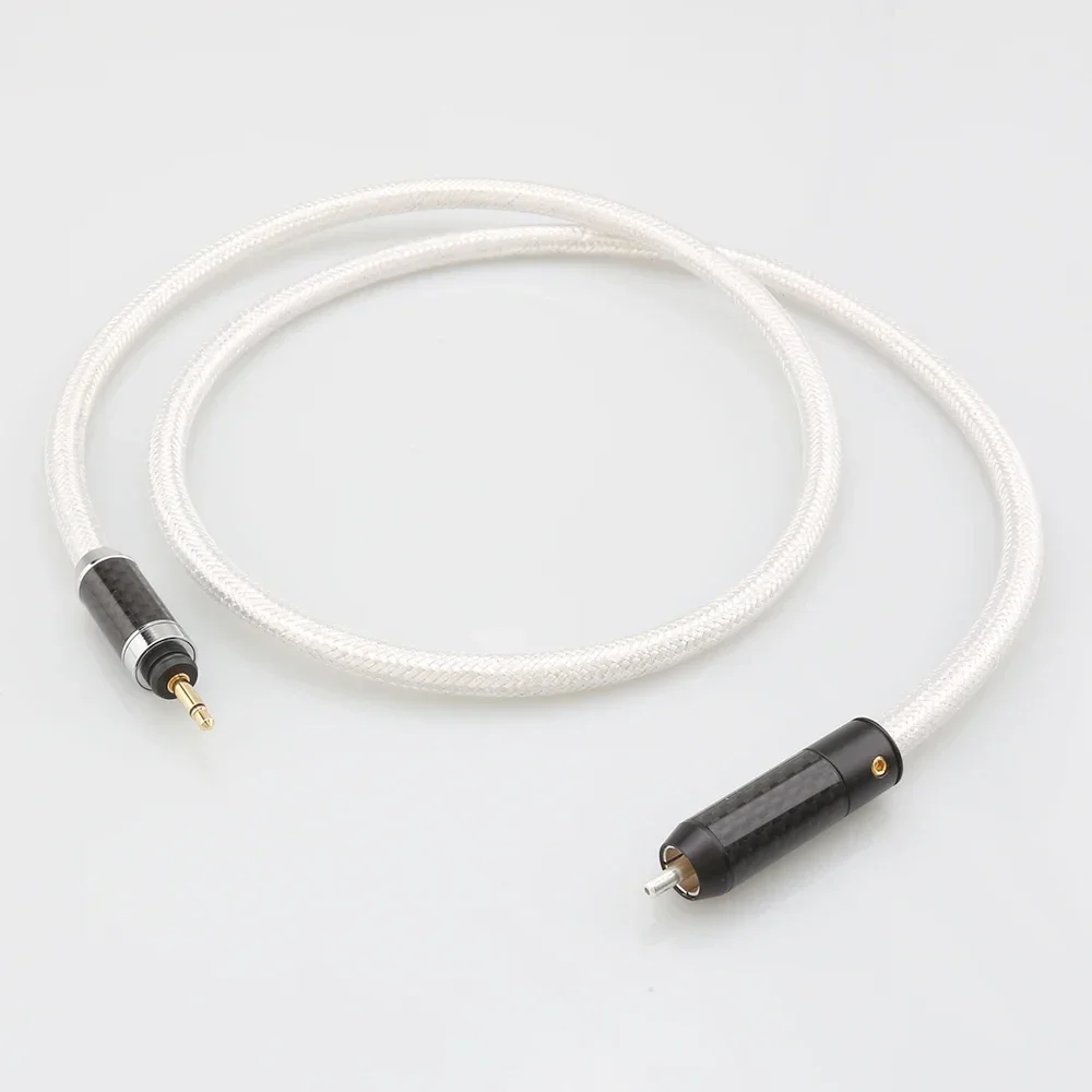 Audiocrast IC102AG HiFi 18AWG Solid Silver 75Ohm 3.5mm RCA Digital Coaxial for DAC