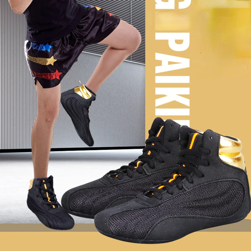 

Breathable Boxing Shoes Men Light Weight Boxing Sneakers Comfortable Wrestling Sneakers Anti Slip Wrestling Footwear