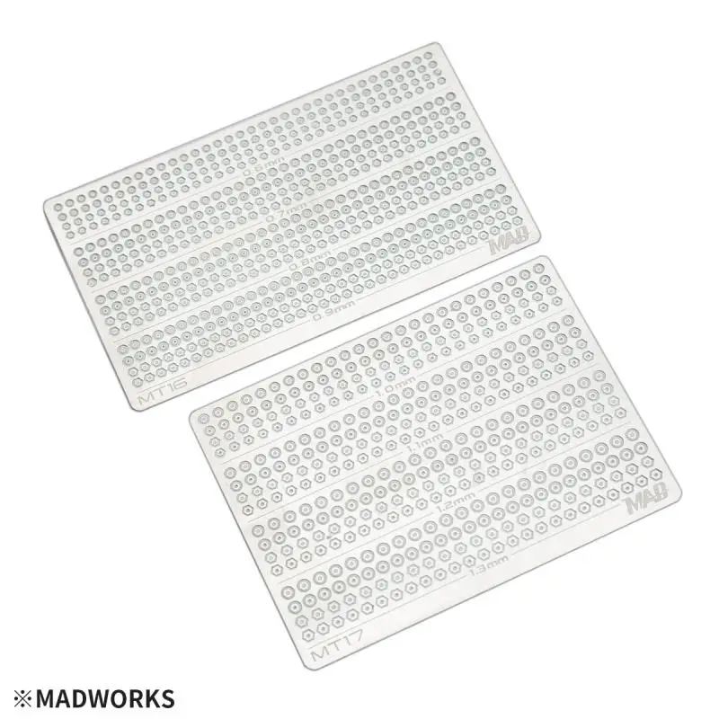 MADWORKS MT16/MT17 Hex Head Cap Screw Assembly Model Car Modify Etched Sheet Parts for Modeler Hobby DIY Accessories