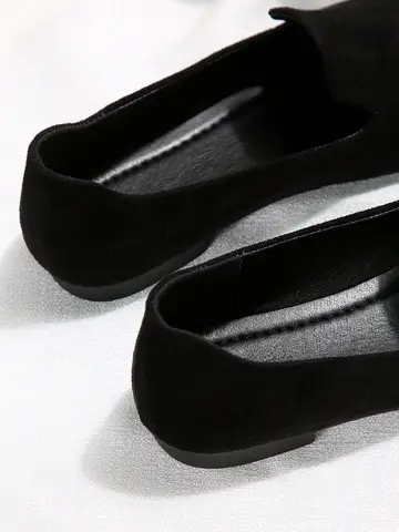 Hlieny Kvinna Design Broderi Blommor Pärlnät Runda Tor Spänne Rem Balett Flats Loafers Dam Mary Jane Sko Mules Sandal 10 best sales loafer kvinna - №4