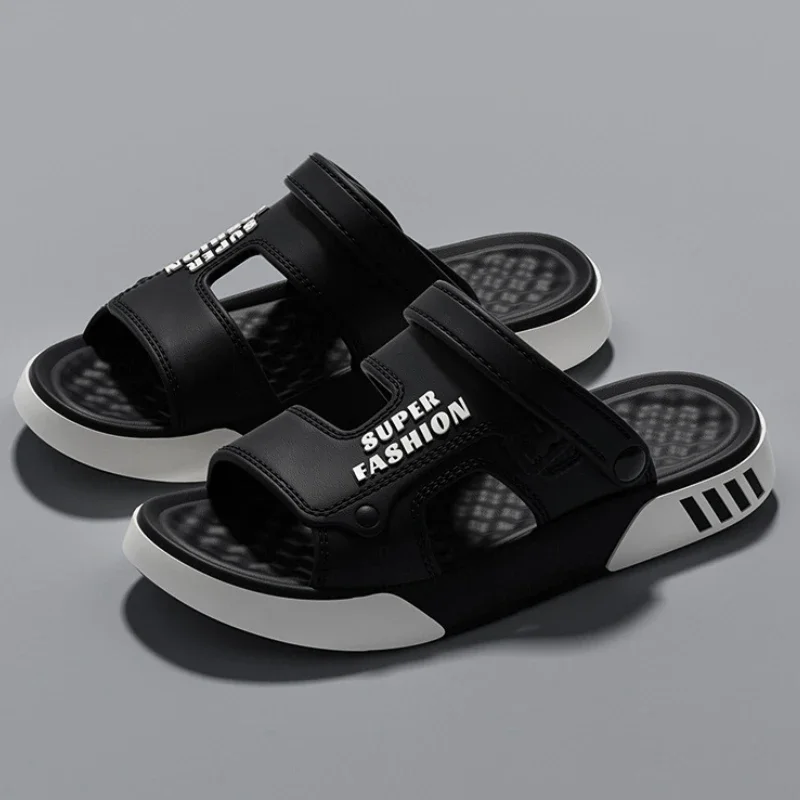 Herren-Slipper, Sommer-EVA-Sandalen mit weicher Sohle, Plattform-Slides, Indoor-Outdoor-Wanderschuhe, Strandschuhe, Flip-Flops, Herren-Hausschuhe – Detail 8