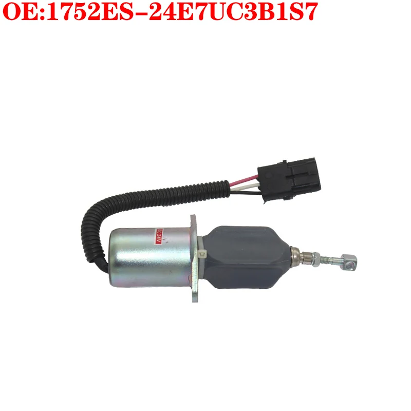 Construction Machinery Excavator Accessories for YuChai Engine 4108 Flout Solenoid Valve 1752ES-24-E7UC3B1S7 1752ES24E7UC3B1S7