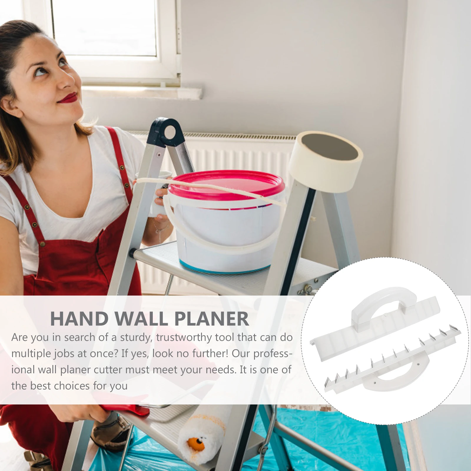 

Wall H Tool Straight Angle Shaving Lightweight Portable Humanized Design Saves Effort Simple Use Durable for Wall