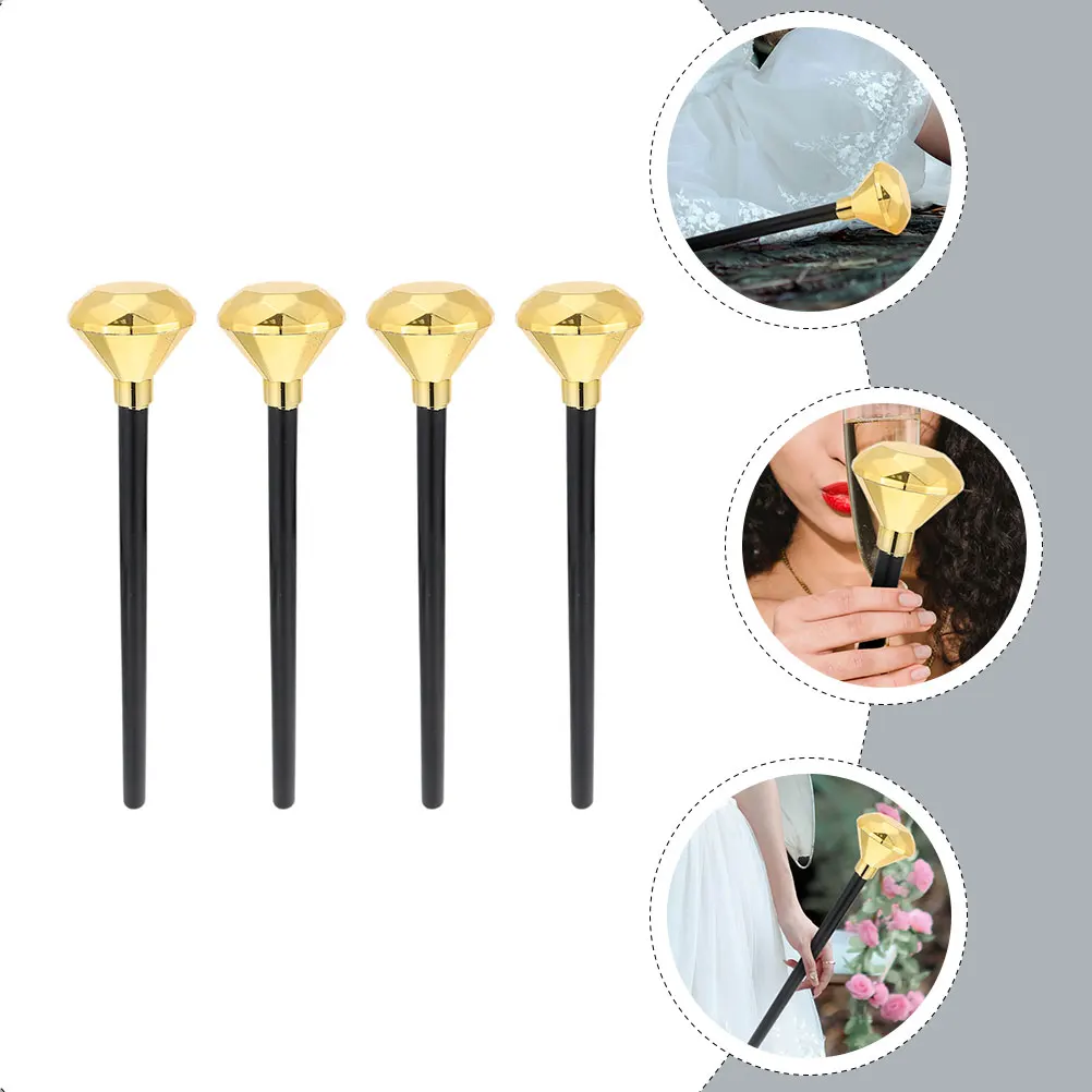 

4pcs For Kids Halloween Scepter Costume Accessory Stage Party Prop Children Cosplay Decor Shape Scepter Trick Or