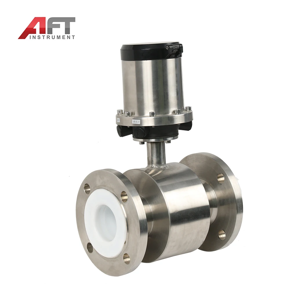Low Cost Stainless Steel Electromagnetic Flow Meter for Drinking Water Domestic Sewage Wastewater LCD Digital Display