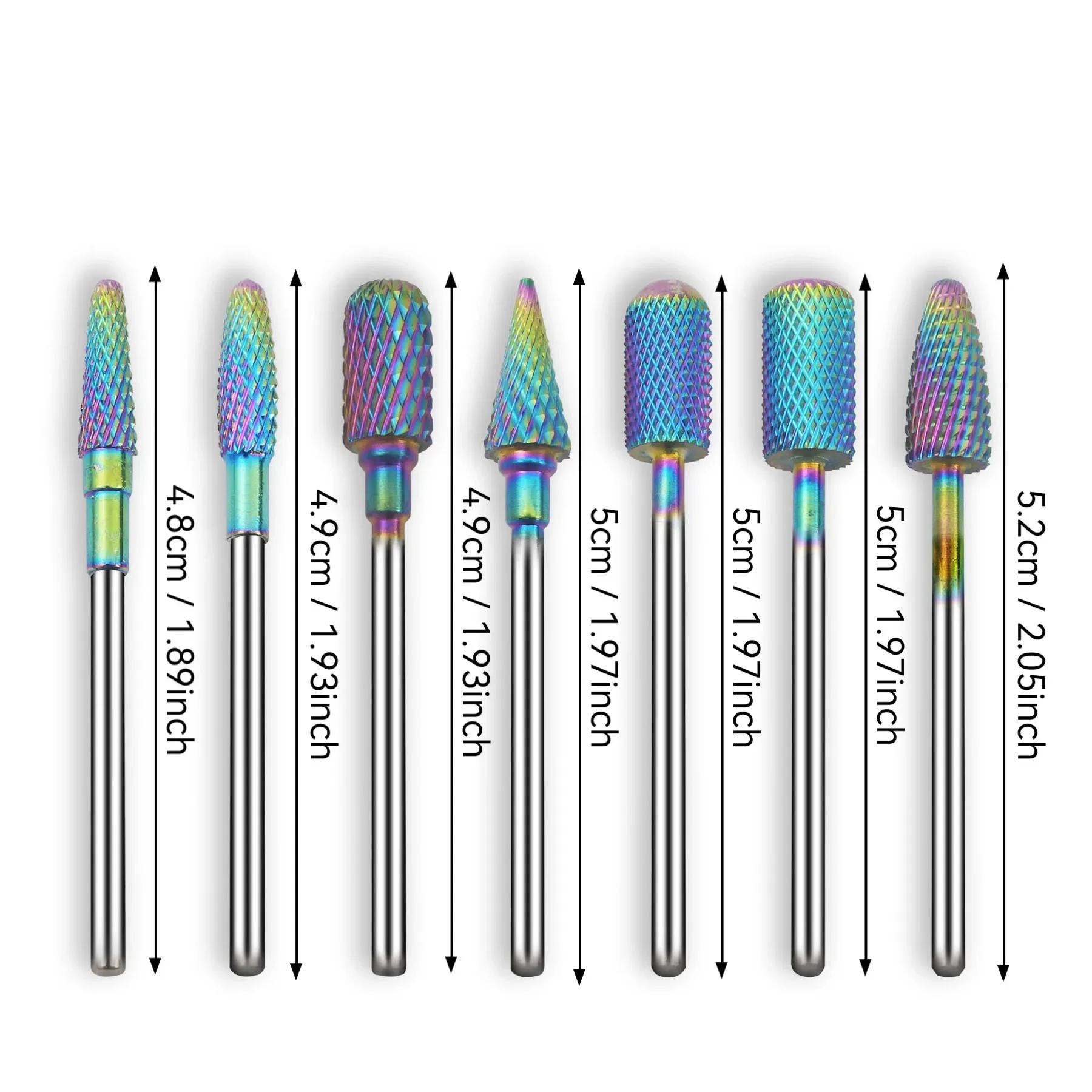 1 قطعة المهنية كربيد التنغستن مسمار مجموعة لقمة مثقاب 3/32 ''شكل مخروطي علوي ل كفاءة مانيكير باديكير قطع هلام إزالة الأظافر #6