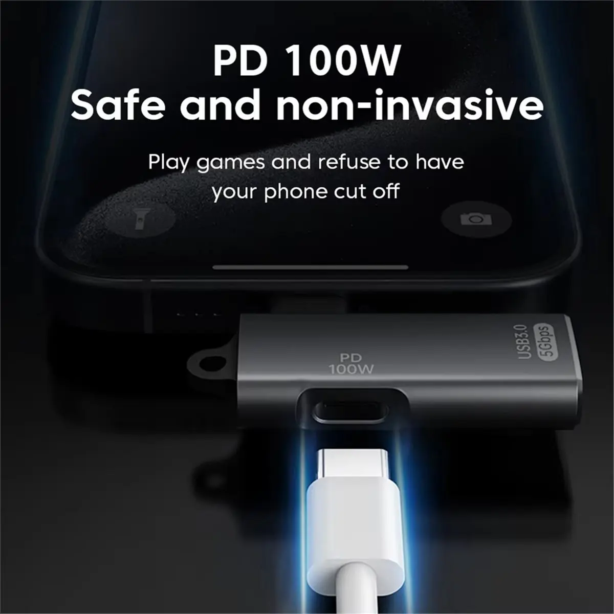 SPECIAL OFFER~2 in 1 Type C OTG Adapter PD100W USB C to USB3.0 A Fast Charging Converter OTG for Phone Tablet Computer USB C Ada
