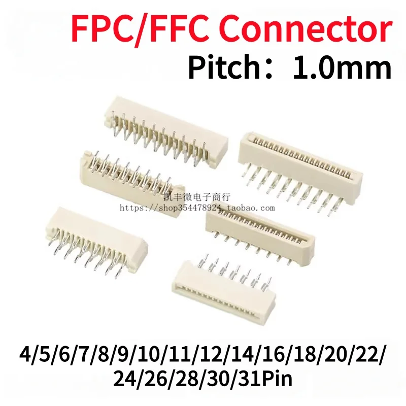 10Pcs 1.0Mm Fpc/Ffc…