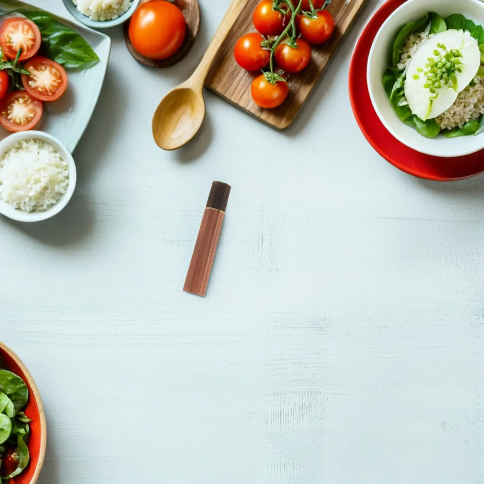 Octagon Knife Handle Replacement Japanese Wood Traditional Grip for Chef Knives Nakiri Santoku Gyuto Kitchen Knife Handles view 6