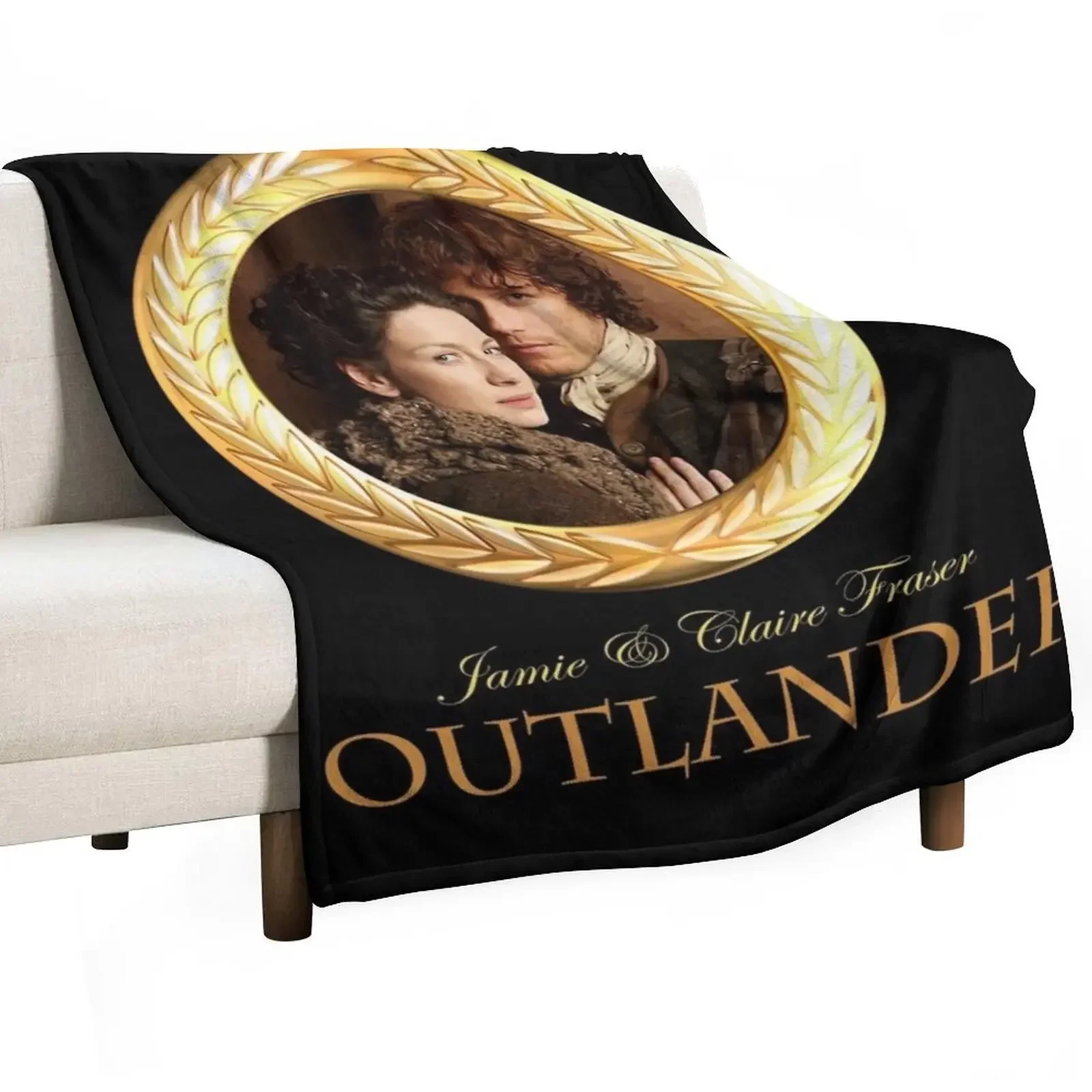 

Jamie & Claire Fraser Outlander Throw Blanket Cozy Throw Blanket Birthday Gift for Him Her