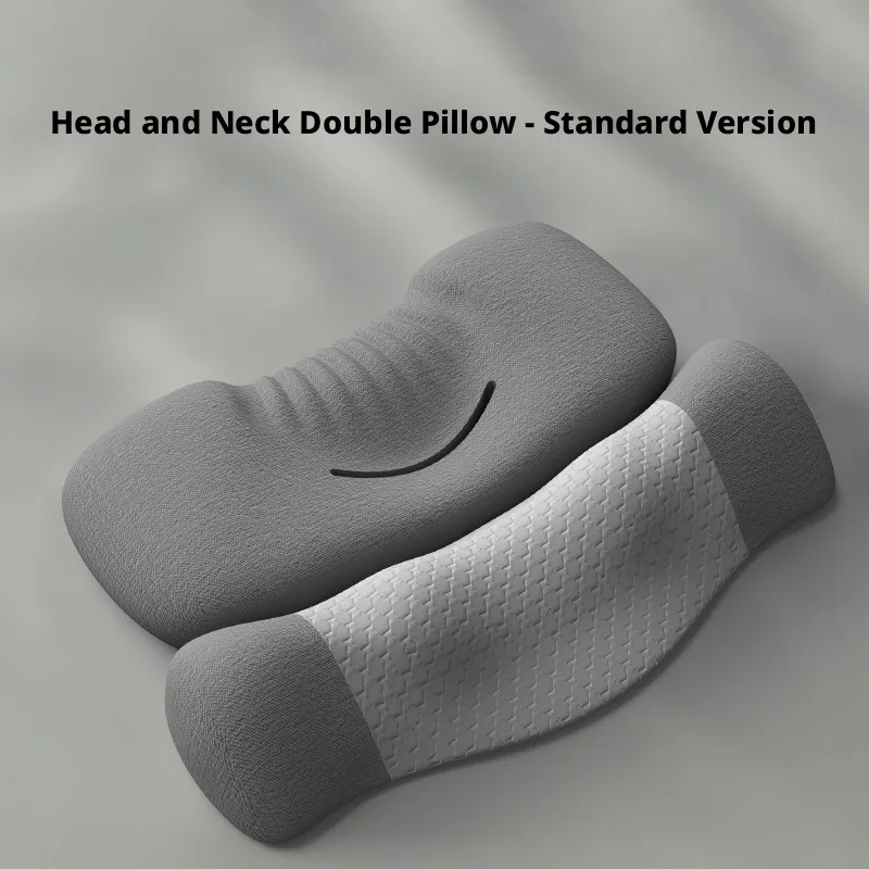 Cervical Pillow for Neck Pain Relief Sleeping Massage Memory Foam Neck Support Pillow Non Traction Heat Therapy Repair Cylinder