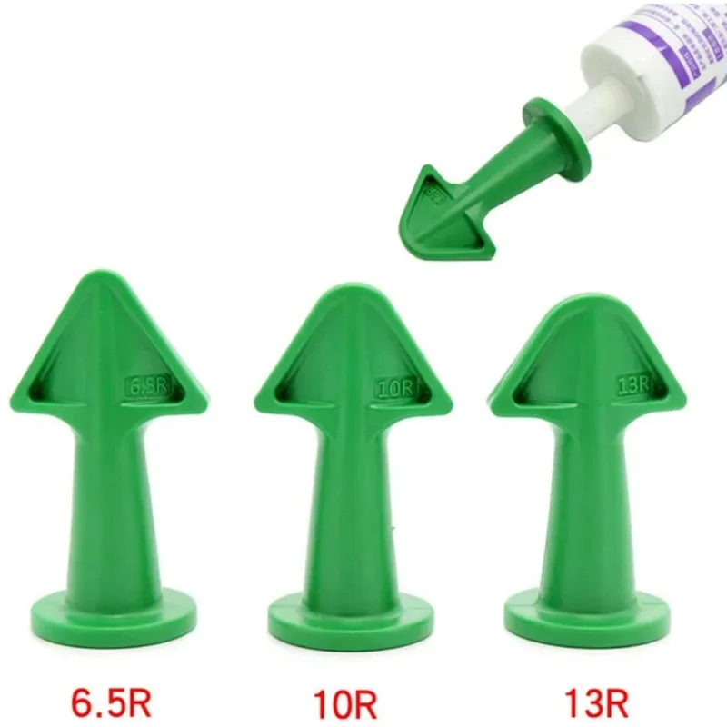 3pcs Multi-functional Silicone Sealant Nozzle Scraper Floor Caulking Tools Silicone Sealant Nozzles Kit Home Improvement Set A