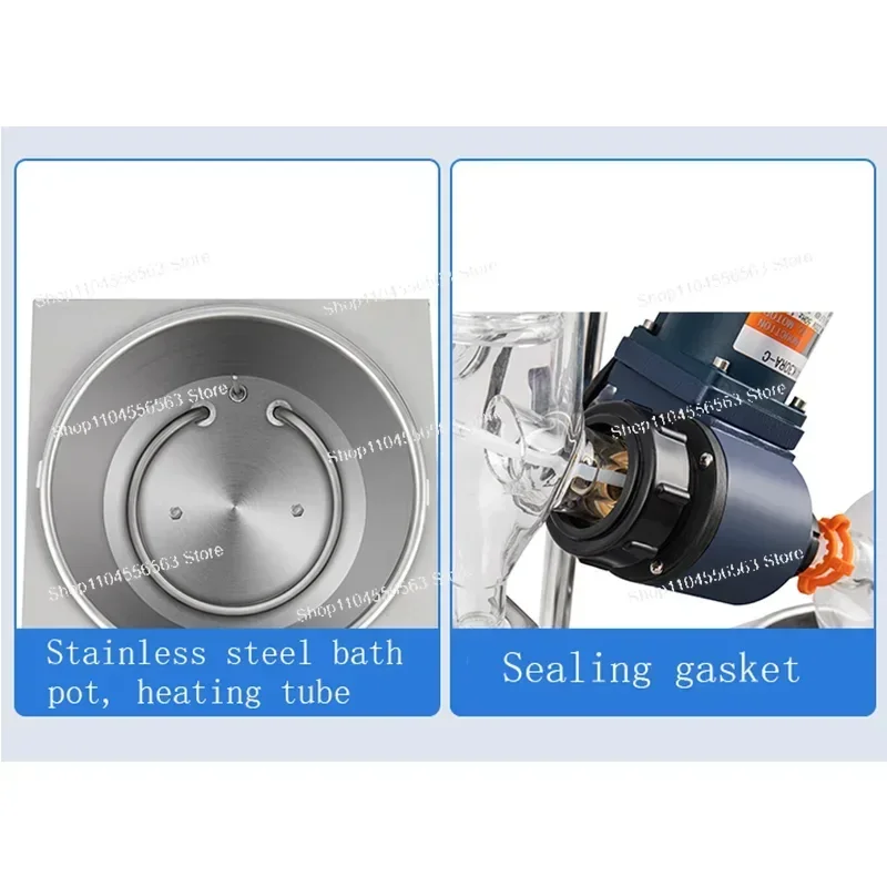 RE-201D Small Capacity Rotary Evaporator 0.25 - 2 liters vacuum distillation and extraction equipment