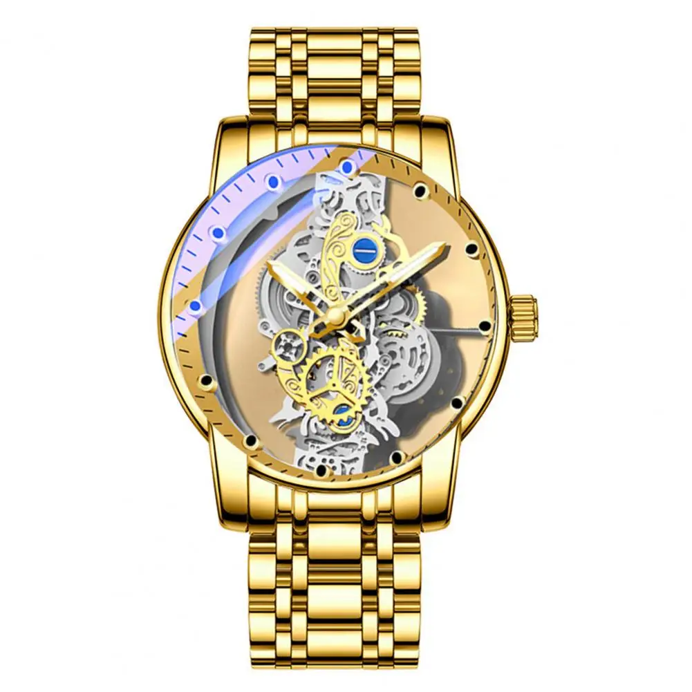 Watch  Fashion Golden Skeleton Vintage Man Watch  Jewelry Accessories Wrist Watch