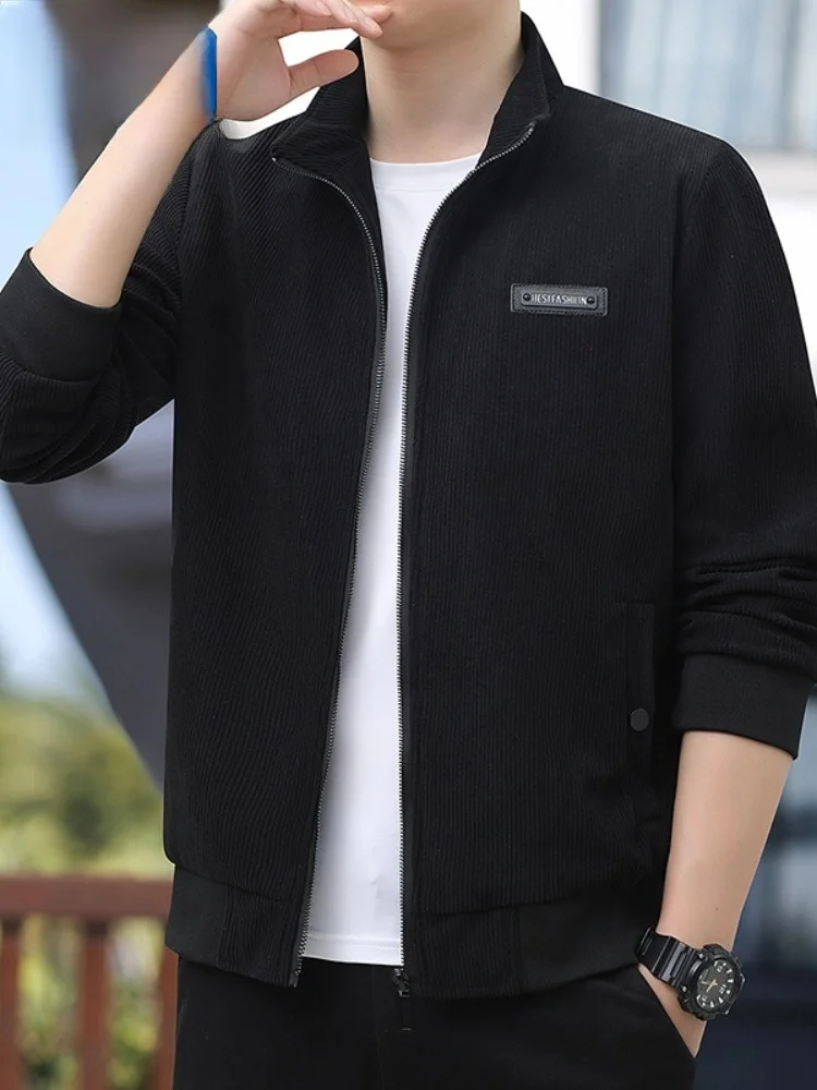 

TUCANO Faionable American Retro Baseball Jaet Couple's Outerwear Spring Autumn Polyester Loose Fit Windproof Zipper