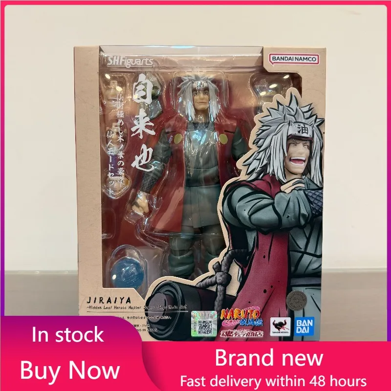 

In Stock Bandai S.H.Figuarts Naruto sennin Modo Jiraiya Model Kit Anime Action Fighter Finished Model Gift for Children