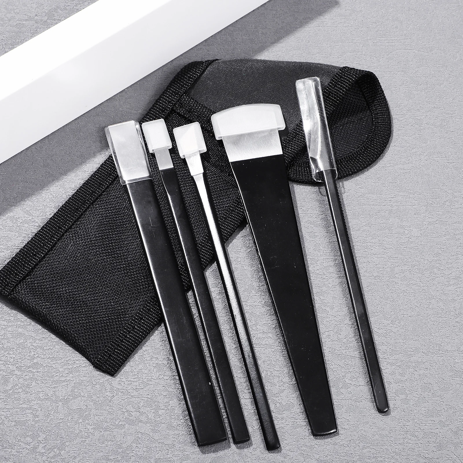 5 pezzi set di strumenti per pedicure in acciaio inossidabile professionale per la cura dei piedi pelle morta calli rimozione cuticole raschietti per piedi salone uso domestico