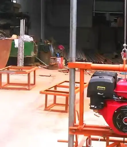 Customized 80M Small Manual Portable Diesel Rig for Water Well Exploration