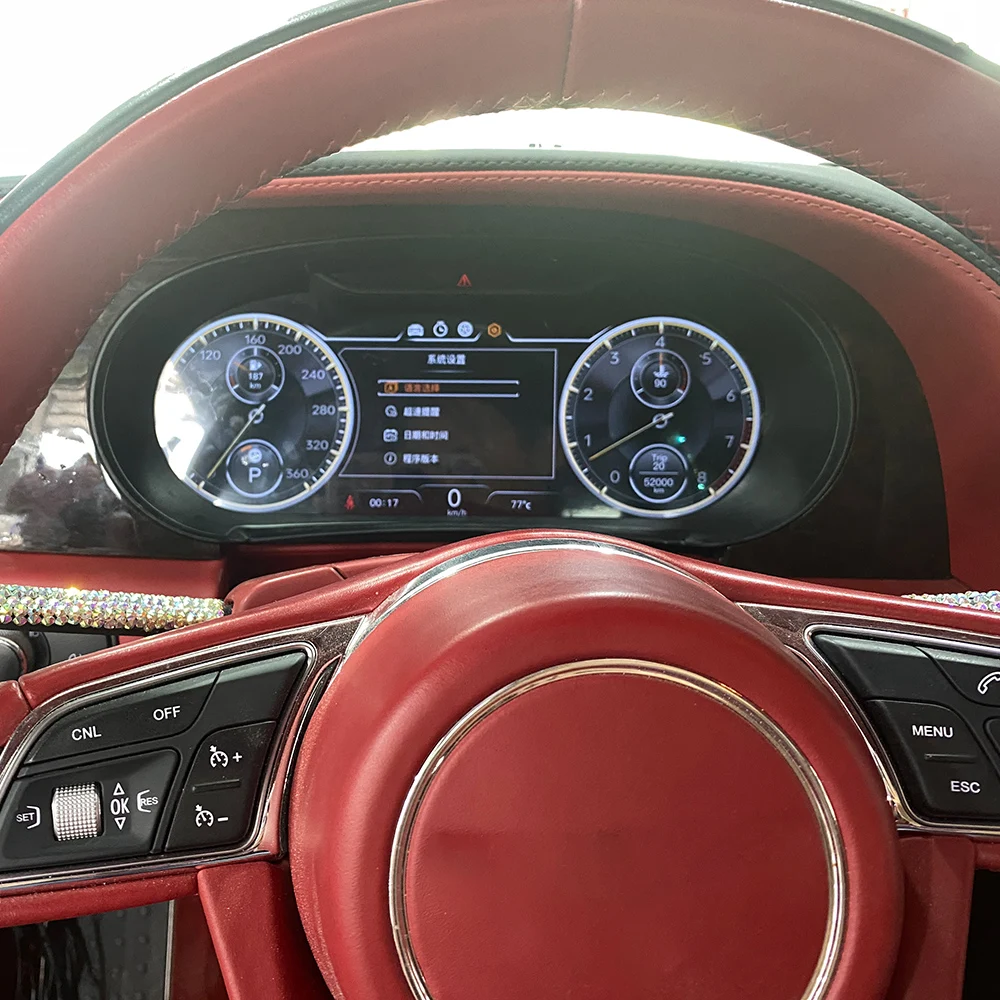 

Car Dashboard Digital Cluster For Bentley Continental GT 2012-2017 LCD Instrument Speedometer Display Auto Meter Screen Headunit