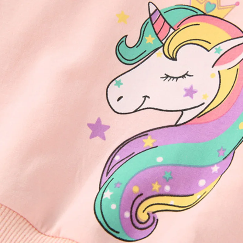 2023 neue Einhorn Prinzessin Kleid kinder Frühling & Herbst Saison Kleid Mädchen Geburtstag Party Kleid Halloween Weihnachten Kleid – Detail 6
